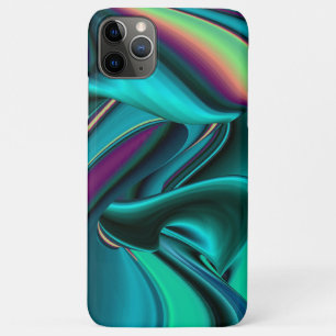 Futuristic Abstract 3D Metallic Rainbow Art iPhone 11 Pro Max Case