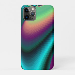 Futuristic Abstract 3D Metallic Rainbow Art iPhone 11 Pro Case