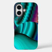 Futuristic Abstract 3D Metallic Rainbow Art