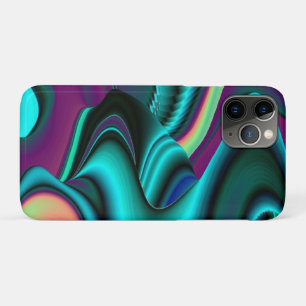 Futuristic Abstract 3D Metallic Rainbow Art iPhone 11 Pro Case