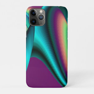 Futuristic Abstract 3D Metallic Rainbow Art iPhone 11 Pro Case