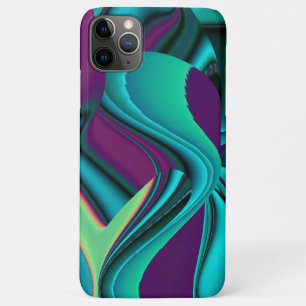Futuristic Abstract 3D Metallic Rainbow Art iPhone 11 Pro Max Case
