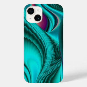 Futuristic Abstract 3D Metallic Rainbow Art Case-Mate iPhone 14 Case