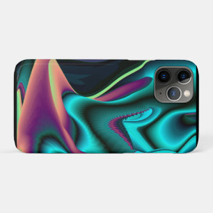 Futuristic Abstract 3D Metallic Rainbow Art iPhone 11 Pro Case
