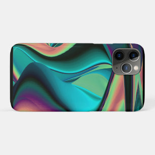 Futuristic Abstract 3D Metallic Rainbow Art iPhone 11 Pro Case
