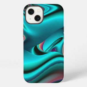 Futuristic Abstract 3D Metallic Rainbow Art iPhone 13 Case