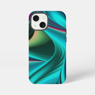 Futuristic Abstract 3D Metallic Rainbow Art iPhone 13 Mini Case