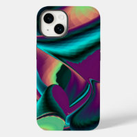 Futuristic Abstract 3D Metallic Rainbow Art