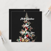 Futuristic Abstract Christmas Mosaic 3D -