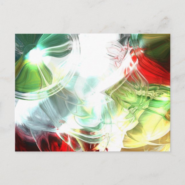 Futuristic Abstract Digital Art Postcard (Front)
