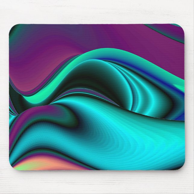 futuristic, Abstrakt Regenbogen Mouse Pad (Front)