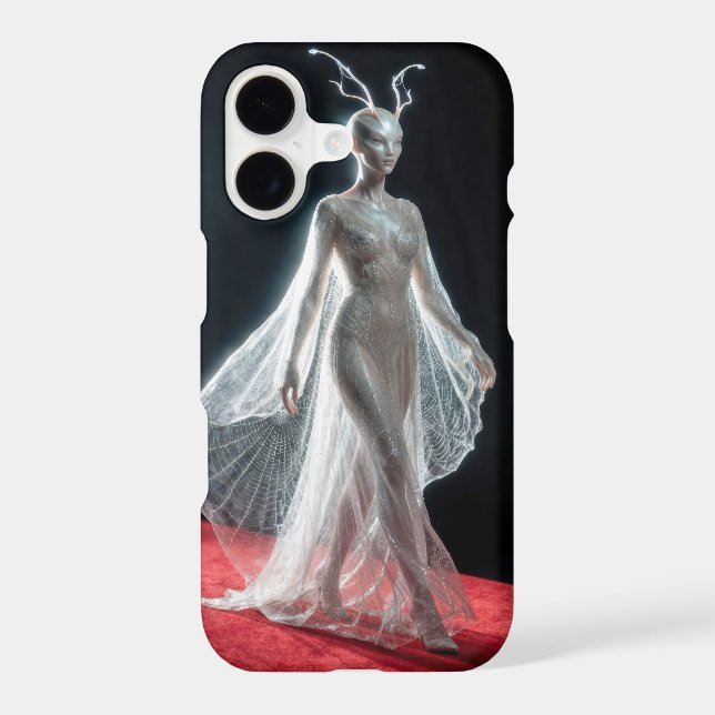 Futuristic Alien Model In Cobweb Gown (Back)