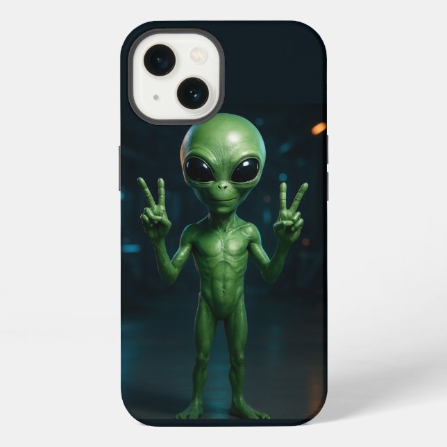 Futuristic Alien Phone Case (Back)