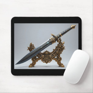 Futuristic Arabian Sword Mouse Pad