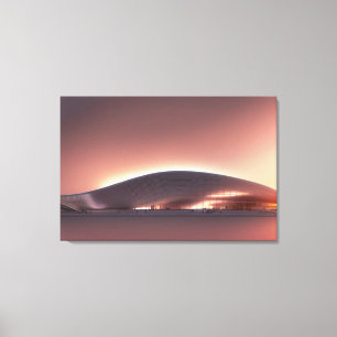 Futuristic Architecture Canvas Print