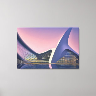 Futuristic Architecture Canvas Print