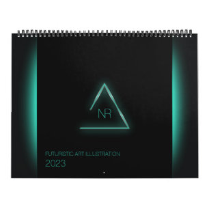 Futuristic Art Illustration Calendar