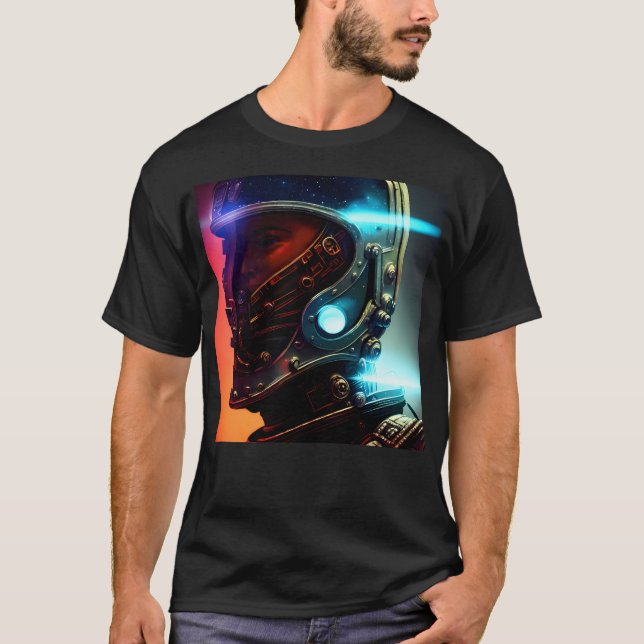 Futuristic Astronaut 4K T-Shirt (Front)