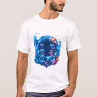 Futuristic Astronaut Tech T‑Shirt for Men