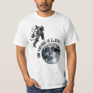 Futuristic Astronaut   The Future Is Bleak  T-Shirt