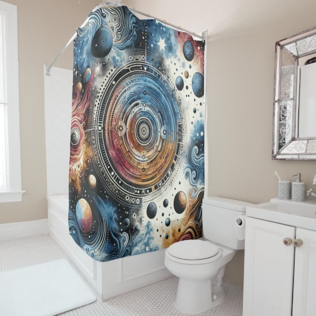 Futuristic Batik Cosmic Art – Space Design (In Situ)
