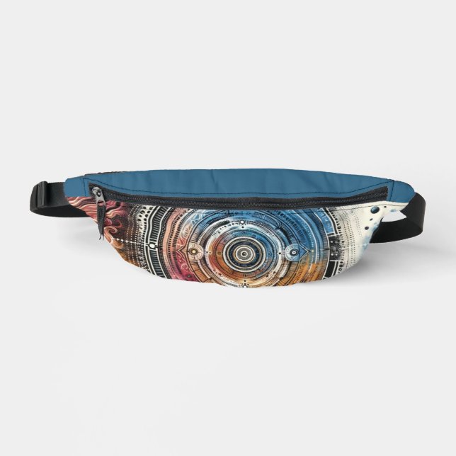 Futuristic Batik Cosmic Art – Space Design Fanny Pack (Front)