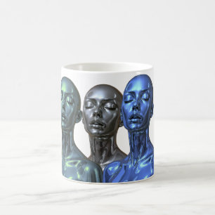 Futuristic Beauty Trio Coffee Mug