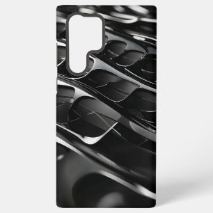 Futuristic Black Gloss Abstract 3D Design Samsung Galaxy Case