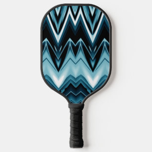 Futuristic Blues Abstract Design Pickleball Paddle
