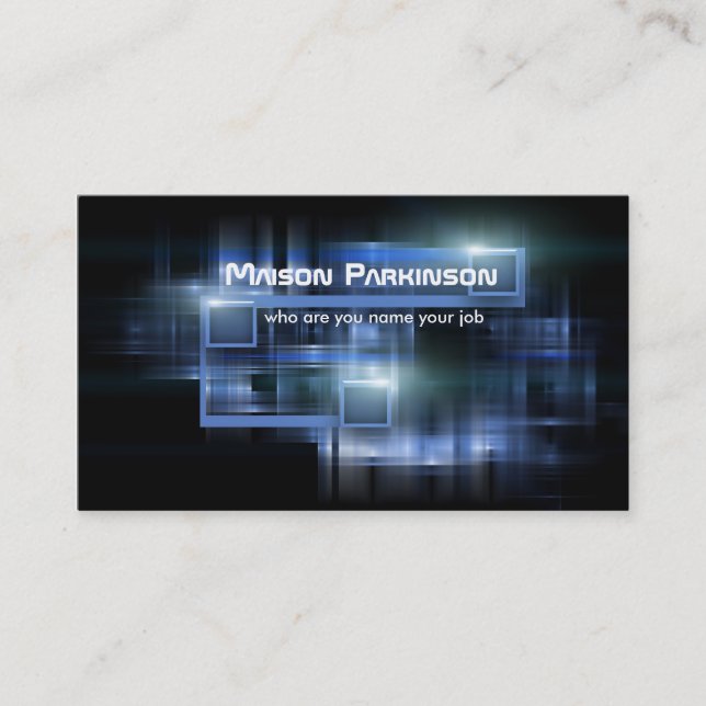 futuristic business card (Front)
