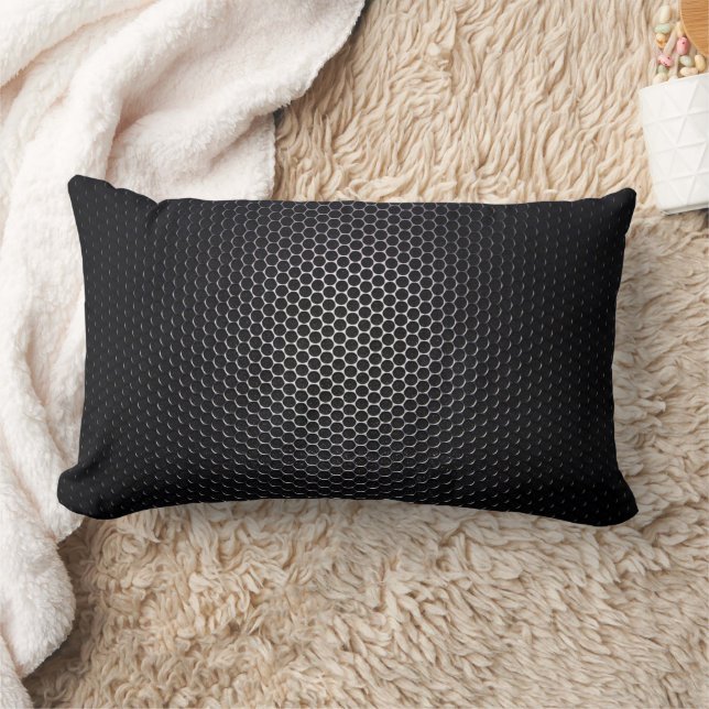 Futuristic Carbon Fibre Mesh Lumbar Pillow (Blanket)