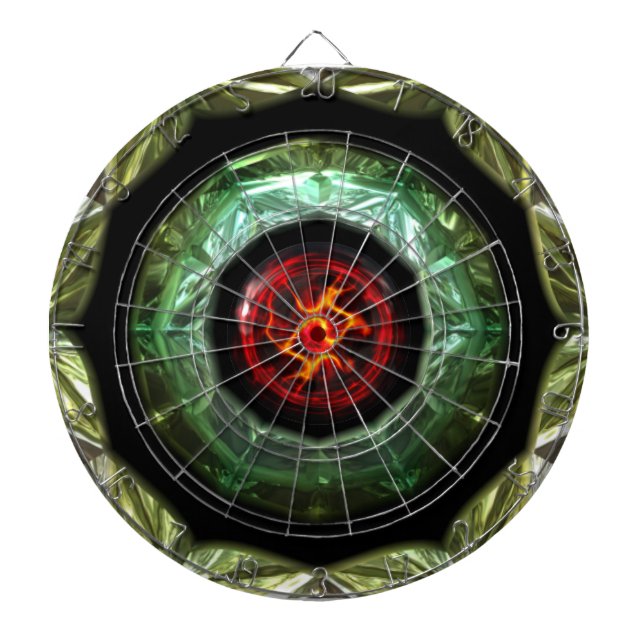 Futuristic Chrystal X7-10A  Dart Board (Front)