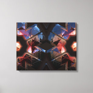 Futuristic Chrystal X7-11 Wrapped Canvas