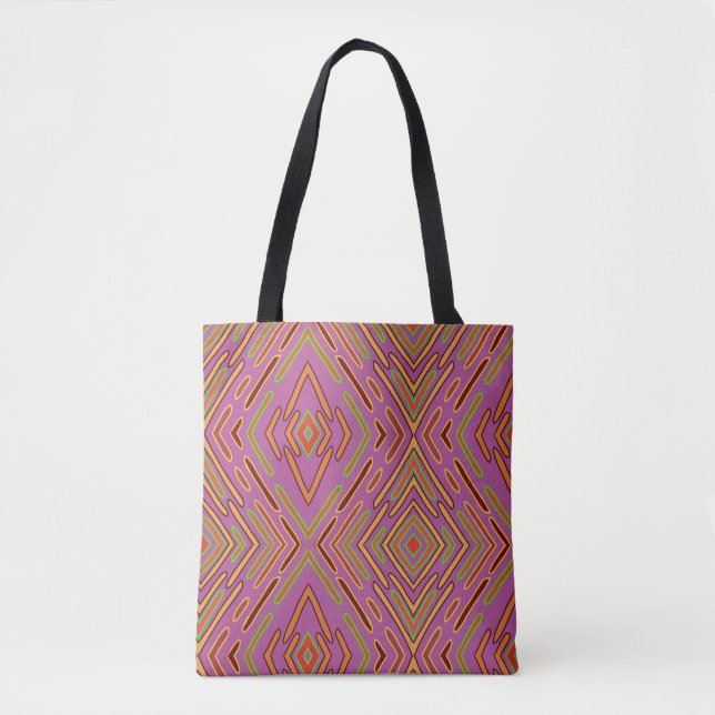 Futuristic Circuitry Abstract Pattern  Tote Bag (Front)