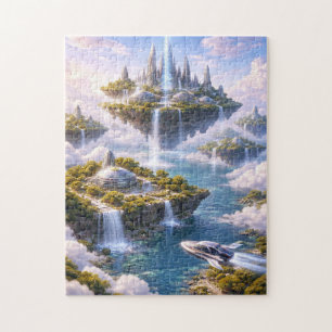 Futuristic city in the sky jigsaw puzzle