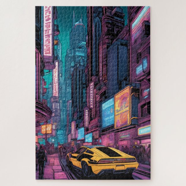 Futuristic City Jigsaw Puzzle (Vertical)