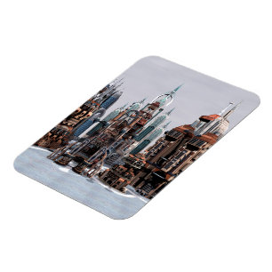 Futuristic City Magnet