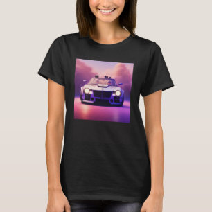 Futuristic Classic Sports Car Cyberpunk Cool Race T-Shirt