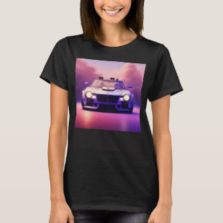 Futuristic Classic Sports Car Cyberpunk Cool Race T-Shirt