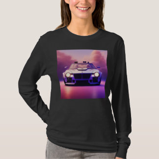 Futuristic Classic Sports Car Cyberpunk Cool Race T-Shirt