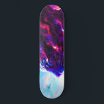 Futuristic Cosmic Neon Leopard  Skateboard<br><div class="desc">A powerful cosmic leopard emerging from vibrant clouds of neon pink,  electric blue,  and deep violet.</div>