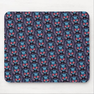 Futuristic Cyber Cat Mouse Pad