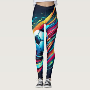 Futuristic Cyber Football Speed Sports Leggings