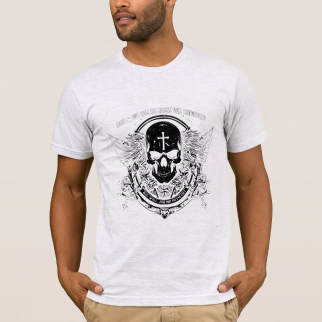Futuristic Cyber Skeleton T-Shirt (Front)