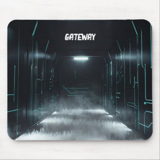Futuristic Cyber Tunnel Mousepad