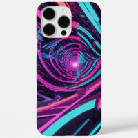 Futuristic Cyberpunk Art with Neon Lights Design