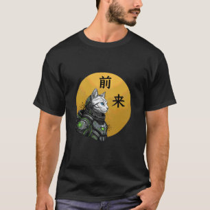 Futuristic Cyberpunk Cat Samurai Animal for Men Wo T-Shirt