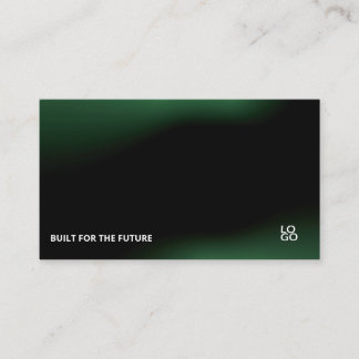Futuristic Dark Tech Startup Business Card