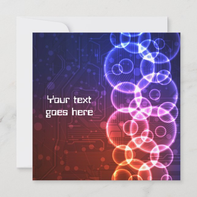 Futuristic design invitation (Front)