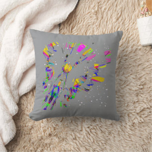 Futuristic Digital Art Creations Throw Pillow